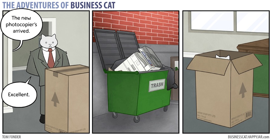 The Adventures of Business Cat webcomics